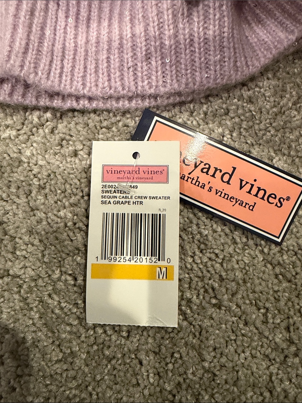 Vineyard Vines Sequin Cable Crew Sweater - Picture 5 of 5